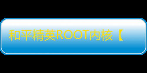 和平精英ROOT内核【哒咩】外挂